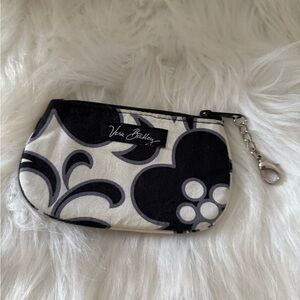 Vera Bradley Black and White Floral Coin Purse
